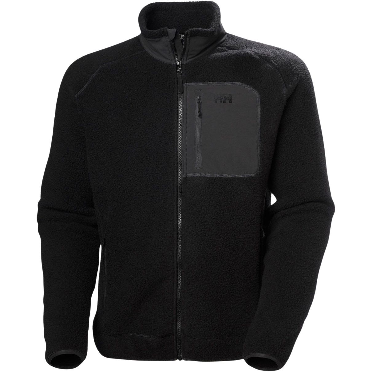 2025 Helly Hansen Hombres Panorama Pile Fleece Block Jacket 49460 - Black
